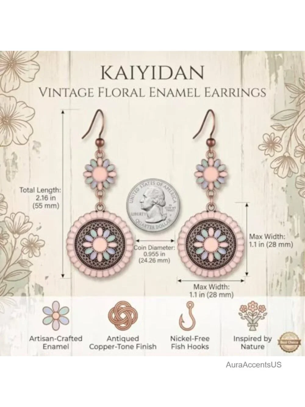 Boho Dangle Earrings Women Trendy Handmade Vintage Dainty Long Drop Jewelry